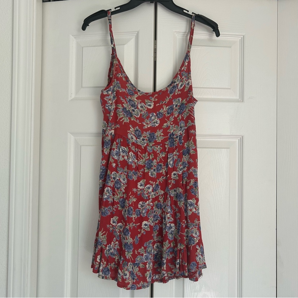 Floral Backless Mini Dress